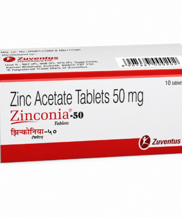 Zinc Acetate 50mg (Zinconia) Tablets