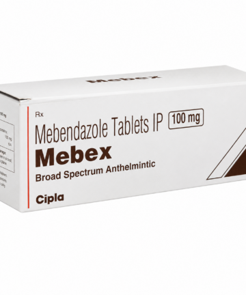 Mebendazole 100mg (Mebex) tablets